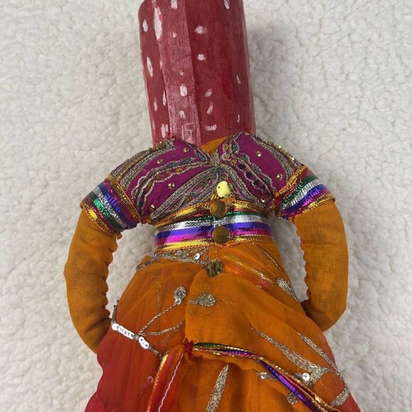 Indian Rajasthani Antique Kathputli Raja Warrior Puppet‎ - Picture 7 of 9